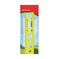 Sablon vonalzó OPTIMA hajlékony 20cm Sablon vonalzó OPTIMA hajlékony 20cm