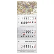 Speditőr naptár TOPTIMER T070 3 tömbös 3 havi Magyarország 2026.