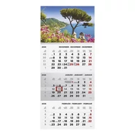 Speditőr naptár TOPTIMER T072 1 tömbös 3 havi Táj 2026.