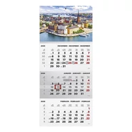 Speditőr naptár TOPTIMER T072 1 tömbös 3 havi Város 2026.