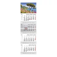 Speditőr naptár TOPTIMER T073 4 tömbös 4 havi Táj 2026.