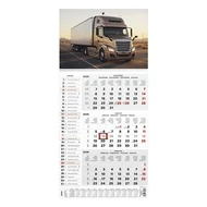 Speditőr naptár TOPTIMER T077 1 tömbös 3 havi névnapokkal Kamion 2026.