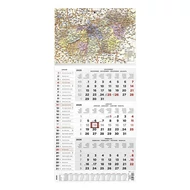 Speditőr naptár TOPTIMER T077 1 tömbös 3 havi névnapokkal Magyarország 2026.