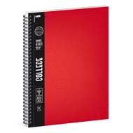 Spirálfüzet kockás ARS UNA College A/4 80 lapos piros Spirálfüzet kockás ARS UNA College A/4 80 lapos piros