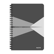 Spirálfüzet vonalas LEITZ Office A/5 90 lapos karton borítóval szürke Spirálfüzet vonalas LEITZ Office A/5 90 lapos karton borítóval szürke