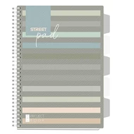 Spirálfüzet kockás STREET Pad A/4 100 lapos regiszteres sötét csíkos Spirálfüzet kockás STREET Pad A/4 100 lapos regiszteres sötét csíkos