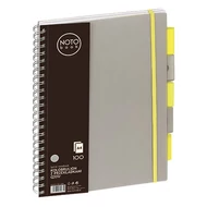 Spirálfüzet kockás GRAND A/4 100 lapos regiszteres szürke Spirálfüzet kockás GRAND A/4 100 lapos regiszteres szürke