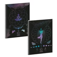 Spirálfüzet vonalas ARS UNA Mystic Constellation A/4 60 lapos