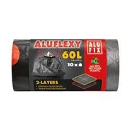 Szemeteszsák ALUFIX 60L Aluflexy húzófüles 2 rétegű 10 darabos Szemeteszsák ALUFIX 60L Aluflexy húzófüles 2 rétegű 10 darabos