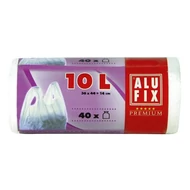 Szemeteszsák ALUFIX 10L húzófüles 40 darabos Szemeteszsák ALUFIX 10L húzófüles 40 darabos