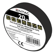 Szigetelőszalag ENTAC 19mmx20m fekete Szigetelőszalag ENTAC 19mmx20m fekete