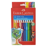 Színes ceruza FABER-CASTELL Jumbo Grip háromszögletű 12 darabos