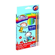 Színes ceruza FIORELLO háromszögletű 12+2 darabos Színes ceruza FIORELLO háromszögletű 12+2 darabos