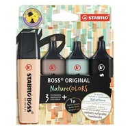 Szövegkiemelő STABILO Boss NatureColors 4 darabos B