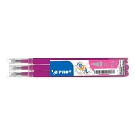 Tollbetét roller PILOT Frixion Clicker/Ball radírozható 0,25 mm rózsaszín 3 darabos