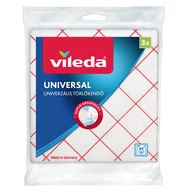 Törlőkendő univerzális VILEDA 36x34 cm piros-fehér 3 darabos Törlőkendő univerzális VILEDA 36x34 cm piros-fehér 3 darabos