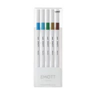 Tűfilc UNI EMOTT 5 darabos 0,4mm (égkék, türkiz, pálmazöld, sötétsárga, barna) Tűfilc UNI EMOTT 5 darabos 0,4mm (égkék, türkiz, pálmazöld, sötétsárga, barna)