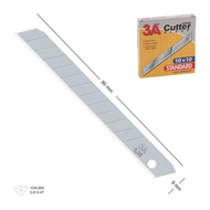 Univerzális vágókés betét 9mm 10 darabos Univerzális vágókés betét 9mm 10 darabos