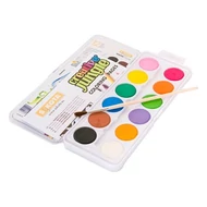 Vízfesték CREATIVE JUNGLE 28,5 mm nagygombos+ecset 12 darabos Vízfesték CREATIVE JUNGLE 28,5 mm nagygombos+ecset 12 darabos