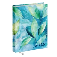 Zsebnaptár REALSYSTEM 2 Day B/6 kétnapos álló fehér lapos Akvarell 2026.