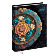 Zsebnaptár REALSYSTEM 2 Day B/6 kétnapos álló fehér lapos Mandala 2026.