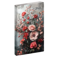 Zsebnaptár REALSYSTEM Flexi álló fehér lapos Jázmin 2026.