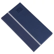 Zsebnaptár REALSYSTEM Kensington fekvő fehér lapos kék 2026.