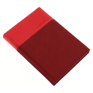 Zsebnaptár REALSYSTEM Lux B/6 álló fehér lapos piros 2026.