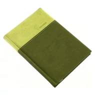 Zsebnaptár REALSYSTEM Lux B/6 álló fehér lapos zöld 2026.