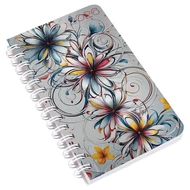 Zsebnaptár REALSYSTEM SP3 spirál mini 78x128mm heti fehér lapos absztrakt  2026.