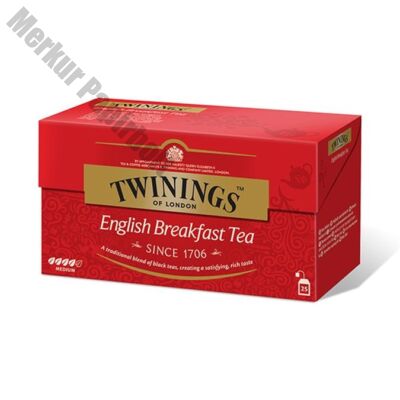Fekete tea TWININGS English Breakfast 25x2gr