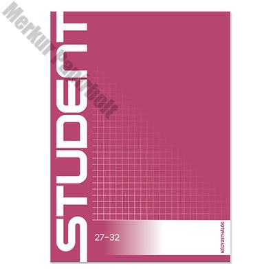 Füzet ICO Student A/5 32 lapos 27-32 kockás