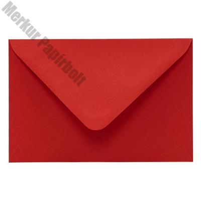 Boríték színes KASKAD LC/6 enyvezett 114x162mm 29 vörös 50 db/csomag