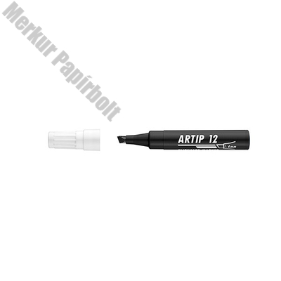 Flipchart marker ICO Artip 12 vágott fekete 1-4mm