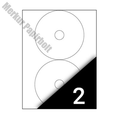 Etikett FORTUNA 117 CD címke univerzális 200 címke/doboz 100 ív/doboz