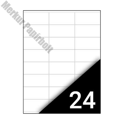 Etikett FORTUNA 64,6x33,8mm univerzális 2400 címke/doboz 100 ív/doboz