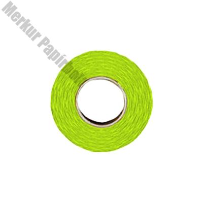 Árazószalag FORTUNA 22x12mm perforált zöld 10 tekercs/csomag