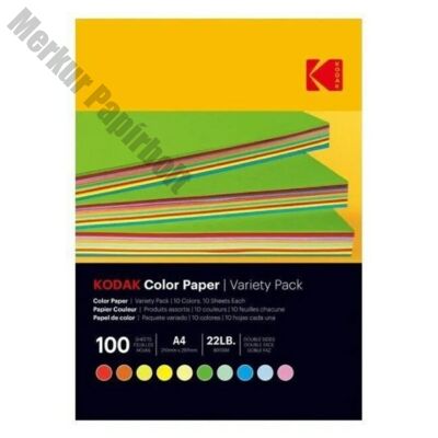 Fotópapír színes KODAK A/4 vegyes színek 80g 100 ív/csomag