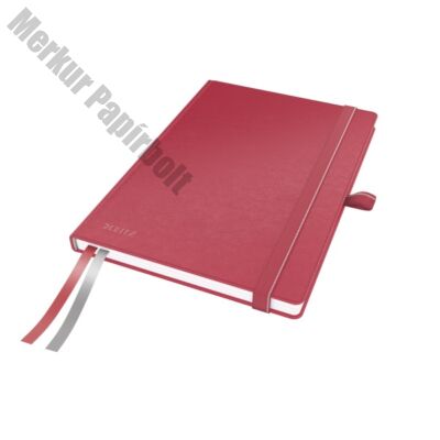 Jegyzetfüzet LEITZ Complete A/5 80 lapos kockás piros
