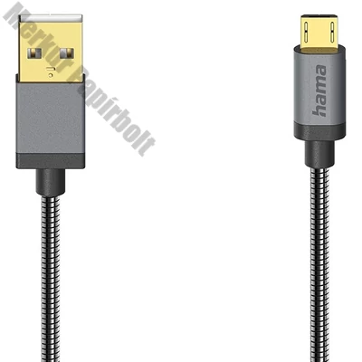 Adatkábel HAMA Micro-USB 0,75m fekete