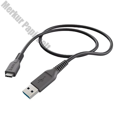 Adatkábel HAMA USB-C/USB-A 1m fekete