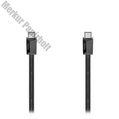 Adatkábel HAMA USB-C 0,75m fekete