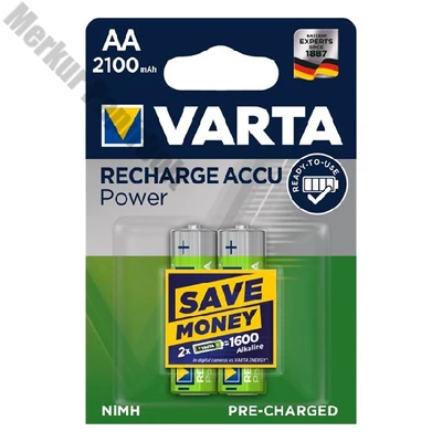 Akkumulátor ceruza VARTA Power AA előtöltött 2x2100 mAh