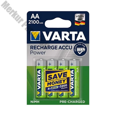 Akkumulátor ceruza VARTA Recharge Accu Power AA 4x2100 mAh