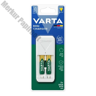 Akkumulátor töltő VARTA Mini + AAA 2x800 mAh