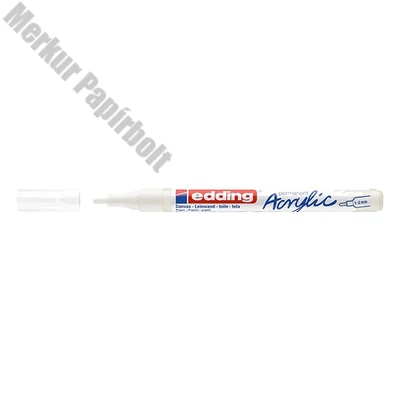 Akril marker EDDING 5300 F 1-2 mm fehér