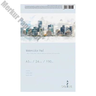 Akvarell rajztömb CREATIVE A/3 190 g 24 íves