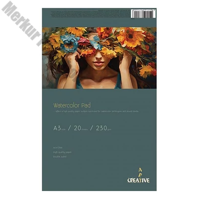Akvarell rajztömb CREATIVE A/3 230 g 20 íves