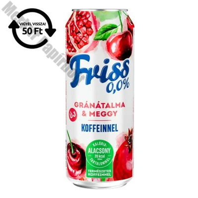 Alkoholmentes sör BORSODI Friss gránátalma-meggy 0,0% 500 ml DRS