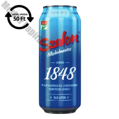 Alkoholmentes sör SZALON 0,0% 500 ml DRS